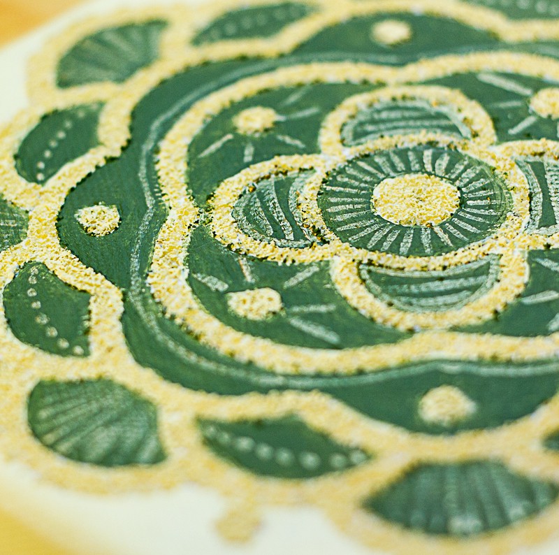 DIY mandala iz polente