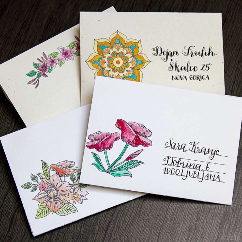 DIY Izdelaj dekorativno pisemsko kuverto + natisni darilce
