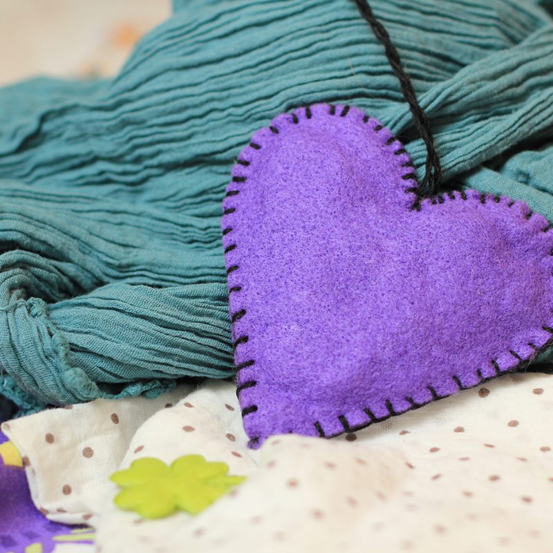 DIY dišeči srček iz filca