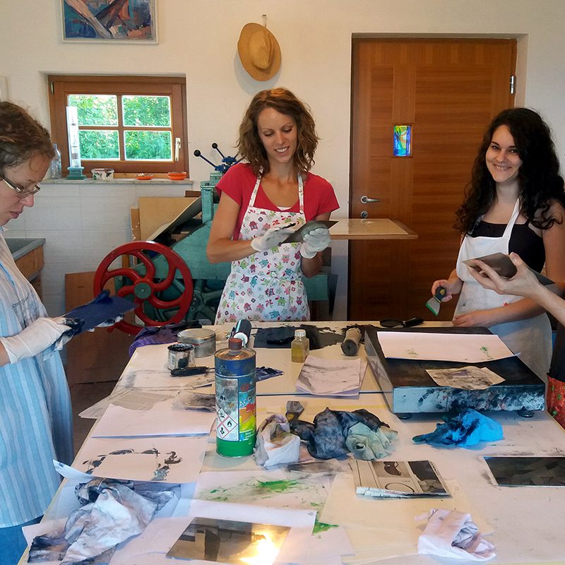 Grafična delavnica v ateljeju g. Orača